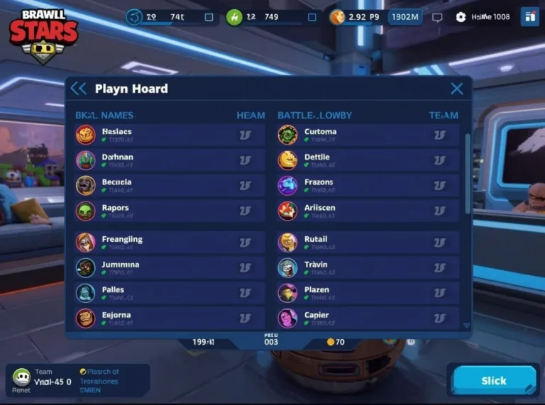 Brawl Stars name ideas on a game screen