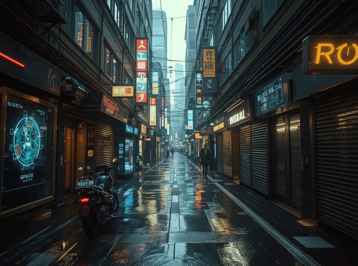 Neon cyberpunk username concept