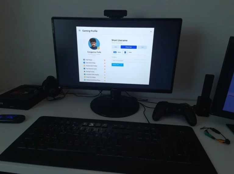 Minimal gamer tag list on a clean screen