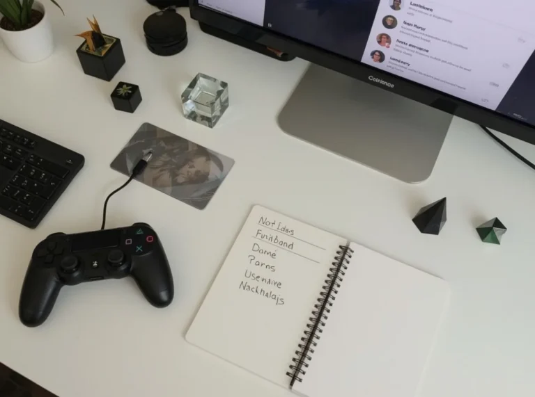 Futuristic gamer name concept on a dark interface